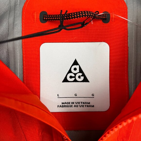 NEW NIKE ACG Gore-tex "Misery Ridge" Orange Jacket Sz L - Picture 6 of 13